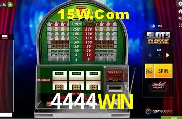 Tela de boas-vindas e lobby de jogos do aplicativo 4444WIN